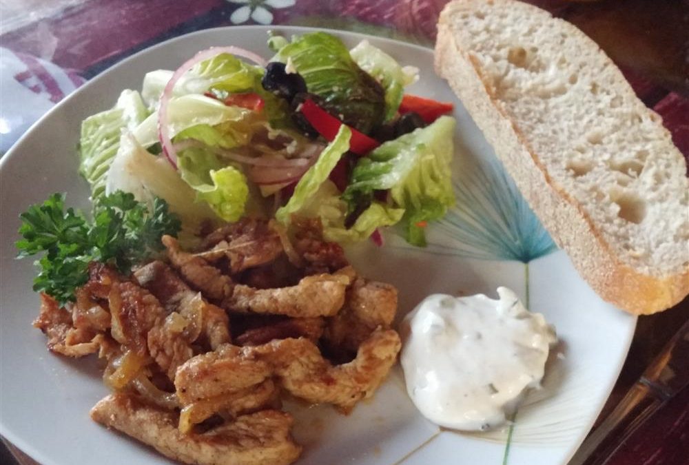 Gyros mit Salat
