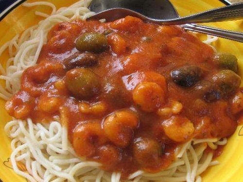 Spaghetti mit Grönlandgarnelen
